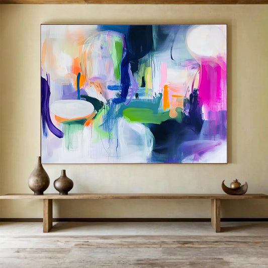 Vivid Color Fusion Art for Art Gallery & Trendy Boutique SC373