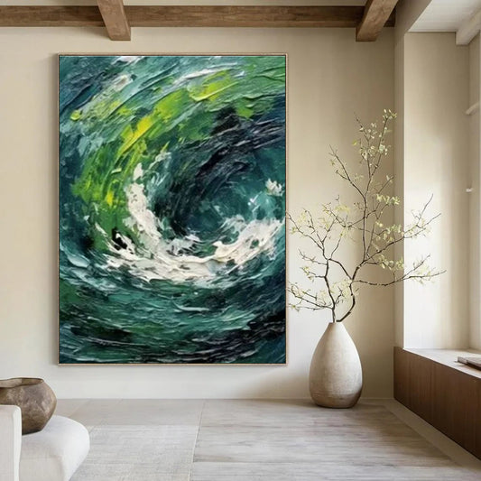 Abstract Swirl Art for Modern Art Gallery & Coastal Spa Retreat DLZ1412