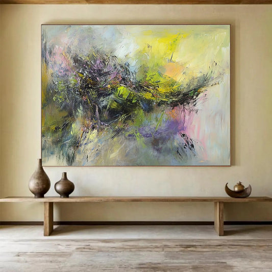 Colorful Abstract Fusion Art for Bohemian - Style Home & Creative Art Space SC305