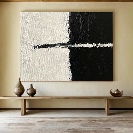 Minimalist Black & White Art for Contemporary Office & Scandinavian - Style Bedroom SC141