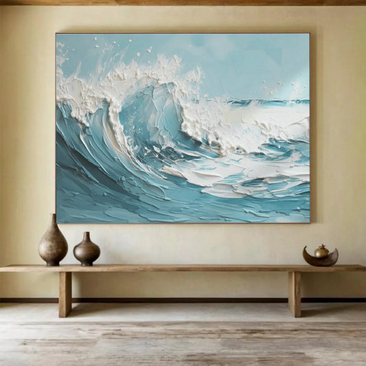 Wave Relief Abstract Art for Nautical - Inspired Hallways DLZ2426