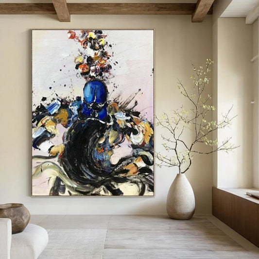 Color - Splashed Character Art for Vibrant Game Room & Creative Studio DLZ0863