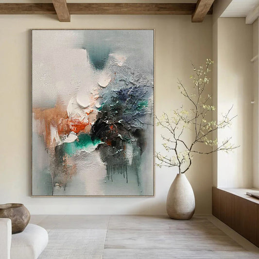 Gray - Toned Abstract Art for Office & Study Room DLZ2272