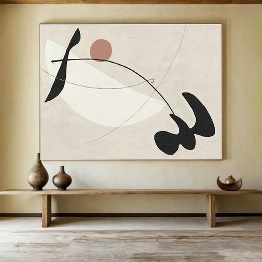 Minimalist Line & Shape Abstract Art for Modern Art Gallery Pop - Up Spaces DLZ3122