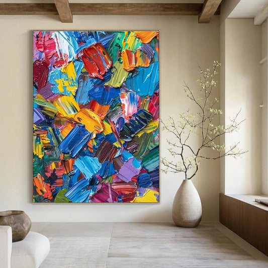 Colorful Paint Splashes Art for Creative Studio & Modern Kids’ Playroom DLZ1531