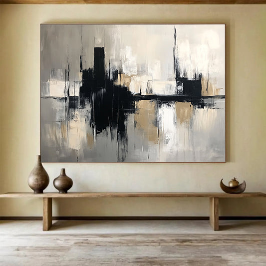 Abstract Cityscape Art for Urban Loft & Business Office SC017