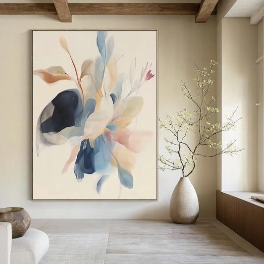 Light Color Floral Abstract for Romantic Bedroom & Elegant Tea Room STSC482