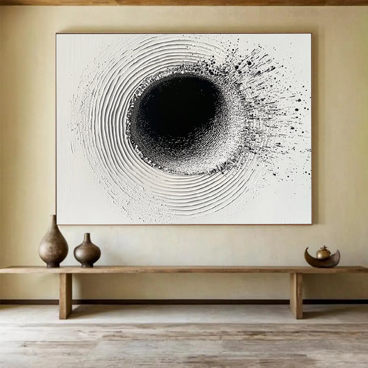 Black Hole Abstraction Art for Science - Themed Museum & Contemporary Office SC435