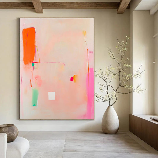 Pastel Abstract with Bold Accents for Feminine Boutique & Cozy Café STSC770