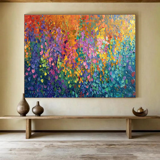 Color - Drenched Abstract Mosaic Art for Whimsical Kids’ Playrooms DLZ3086