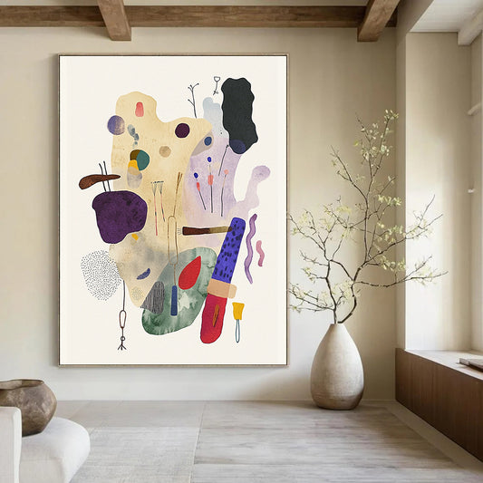 Mixed Abstract Elements for Modern Art Studio & Trendy Office Breakroom STSC1238