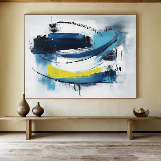 Abstract Boats in Color Art for Beach House & Art - Loving Marina SC033