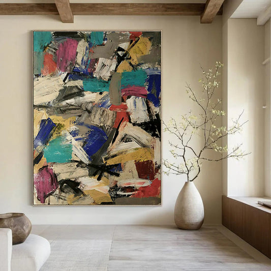 Color - Clash Abstract Art for Trendy Nightclub & Art School Hallway DLZ1046