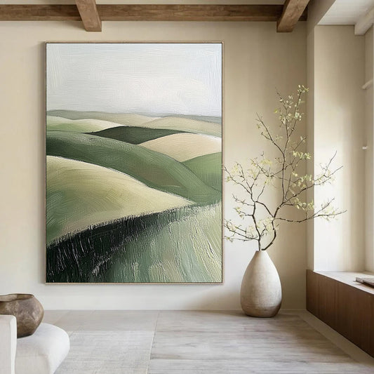 Rolling Green Hills for Modern Home Office & Nature - Inspired Gallery STSC876