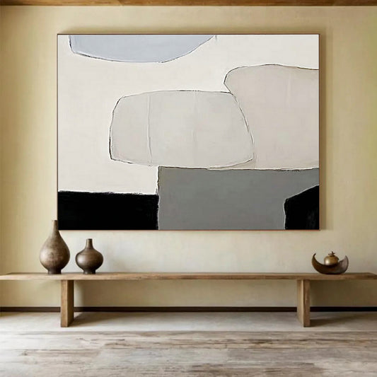 Simple Color - Block Abstract Art for Minimalist Dining Room DLZ2981