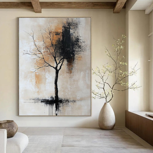 Bare Tree Abstract for Contemporary Bedroom & Meditation Space STSC837