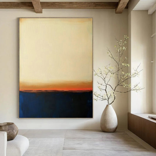 Yellow - Orange - Red Abstract Art for Living Room & Sunroom DLZ0457