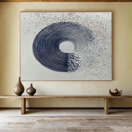 Circular Texture Relief Art for Modern Art Gallery Sculpture Corners DLZ2595