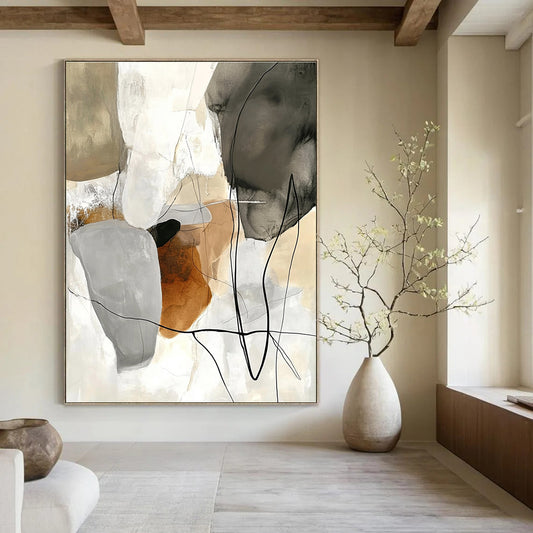 Abstract with Black Lines for Creative Agency & Modern Art Studio STSC798