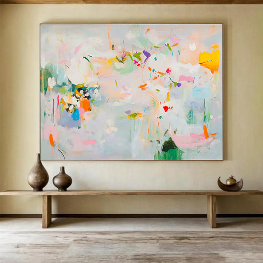 Vivid Abstract Flowers Art for Garden - Themed Restaurant & Art Gallery SC384