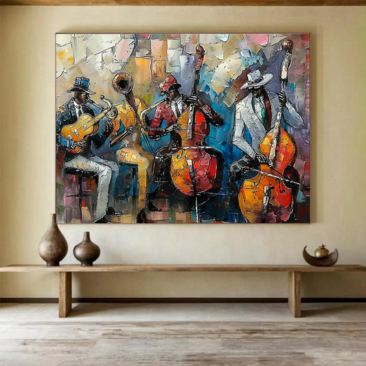 Jazz Band Performance Art for Music - Themed Bar & Lounge Spaces DLZ3145