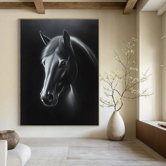 Realistic Horse Portrait for Equestrian Clubhouse & Luxury Home Study STSC1076
