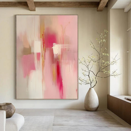 Pink and Gold Abstract for Feminine - Inspired Café & Bridal Suite STSC784