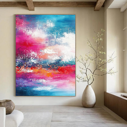 Colorful Abstract Sky & Sea Art for Rooftop Bar & Beachfront Villa STSC116