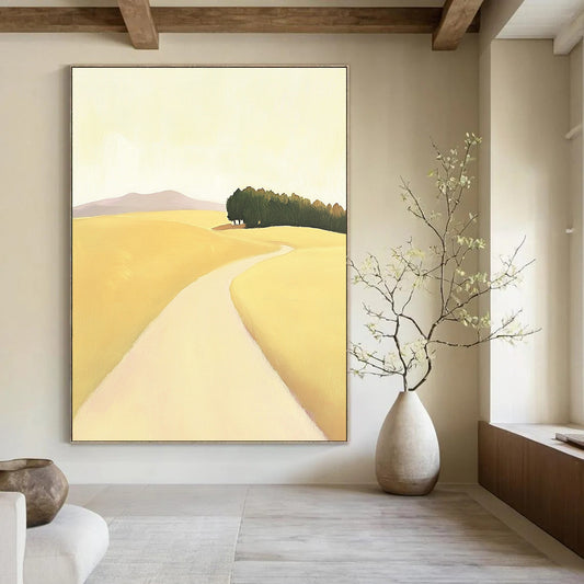 Yellow Field Path for Countryside - Style B&B & Minimalist Living Room STSC1167