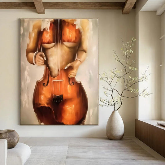 Cello Figure Art for Concert Hall & Music Lover’s Bedroom DLZ2348