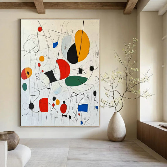 Colorful Symbolic Abstract Art for Playroom & Creative Studio DLZ1191