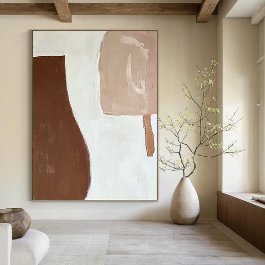 Minimalist Browns Art for Hallway & Guest Room STSC694