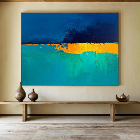 Bold Color Blocks Art for Creative Studio & Modern Office Reception SC524