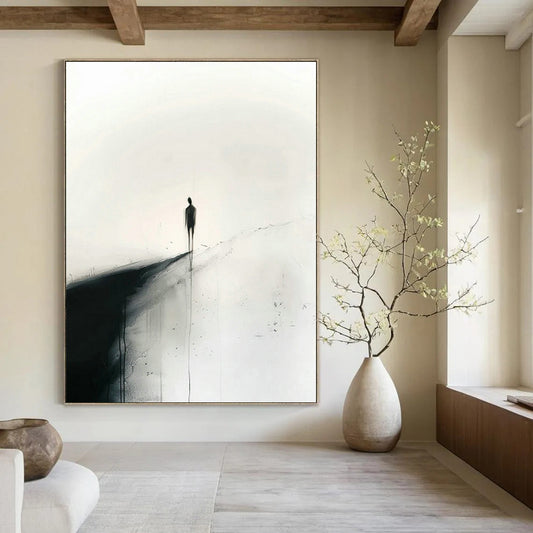 Lonely Figure Silhouette Art for Bedroom & Meditation Room DLZ0423