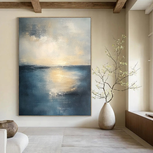 Serene Sea at Dusk for Coastal Bedroom & Relaxing Spa Lounge STSC461