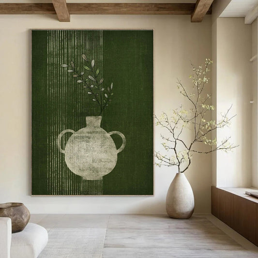 Nature - Inspired Vase Art for Scandinavian Kitchen & Bohemian Dining Nook DLZ1383