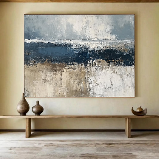 Gray Textured Landscape Art for Industrial - Chic Loft & Contemporary Spa SC203
