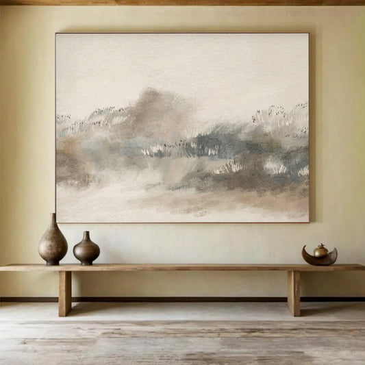 Soft - Color Landscape Abstract Art for Zen - Inspired Home Offices DLZ2628