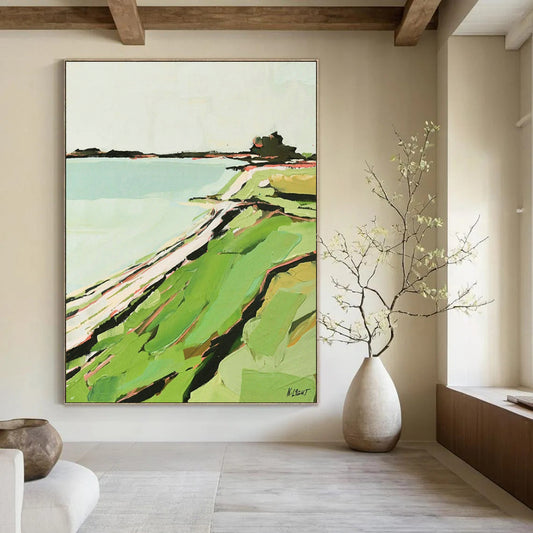 Simple Coastal Abstract for Coastal Home Office & Marine Conservation Center DLZ1579