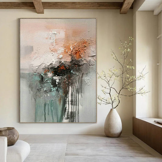 Textured Abstract Art for Art Gallery & Industrial - Style Loft DLZ1787