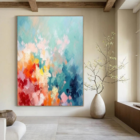 Colorful Abstract Art for Family - Friendly Community Center & Art - Loving Playroom DLZ1928
