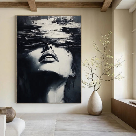 Submerged Woman’s Face Art for Contemporary Art Gallery & Thought - Provoking Therapy Office STSC1385
