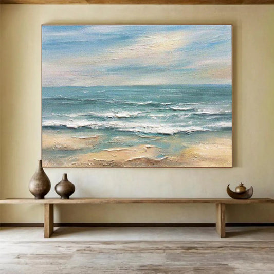 Seaside Oil Painting Art for Coastal Home Living Room DLZ2914