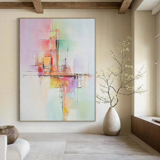 Pastel Geometric Abstract for Bohemian - Style Café & Creative Workshop STSC803