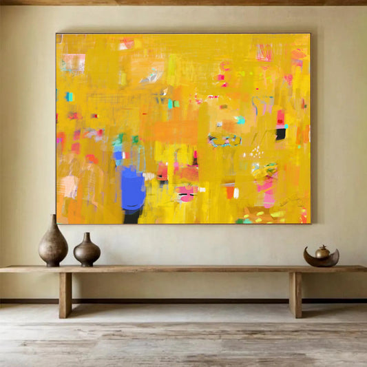Yellow - Tone Vibrant Abstract Art for Lively Playrooms DLZ2422