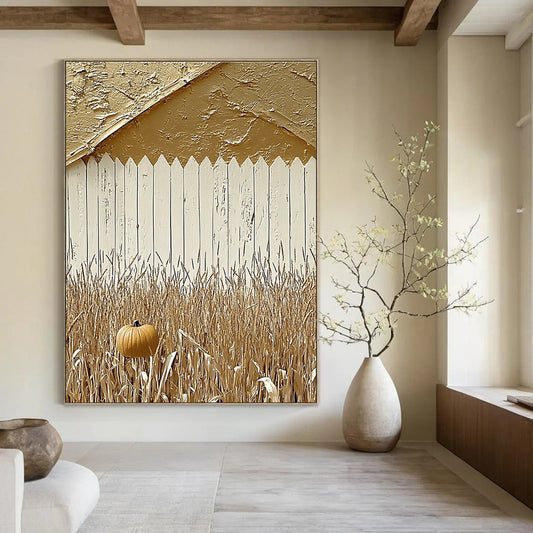 Autumn Pumpkin Field for Farmhouse Kitchen & Rustic Café STSC890