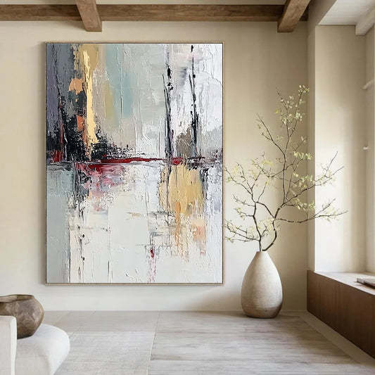 Colorful Abstract Reflection for Artistic Café & Bohemian Living Room STSC601