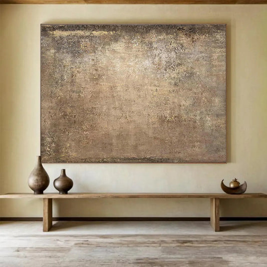 Brown - Tan Textured Abstract for Industrial - Style Café DLZ2983