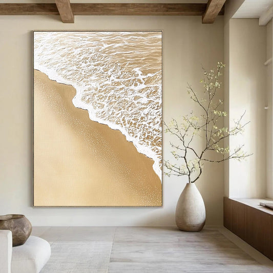 Serene Beach Foam for Coastal Home Bedroom & Relaxing Wellness Retreat STSC952