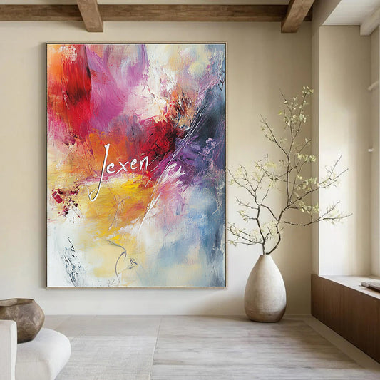 Colorful Name Abstract for Personalized Home Office & Artistic Studio STSC802